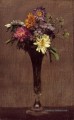 Marguerites et Dahlias peintre de fleurs Henri Fantin Latour